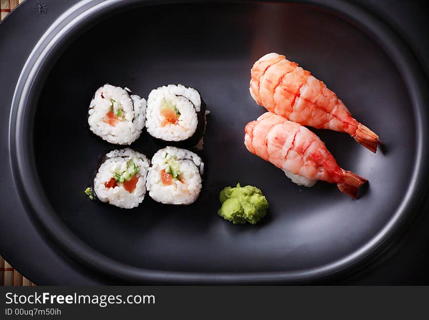 Japanese cuisine: seafoods and other. Japanese cuisine: seafoods and other