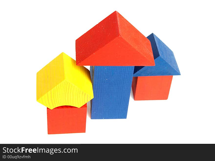 Toy cubes as the small houses