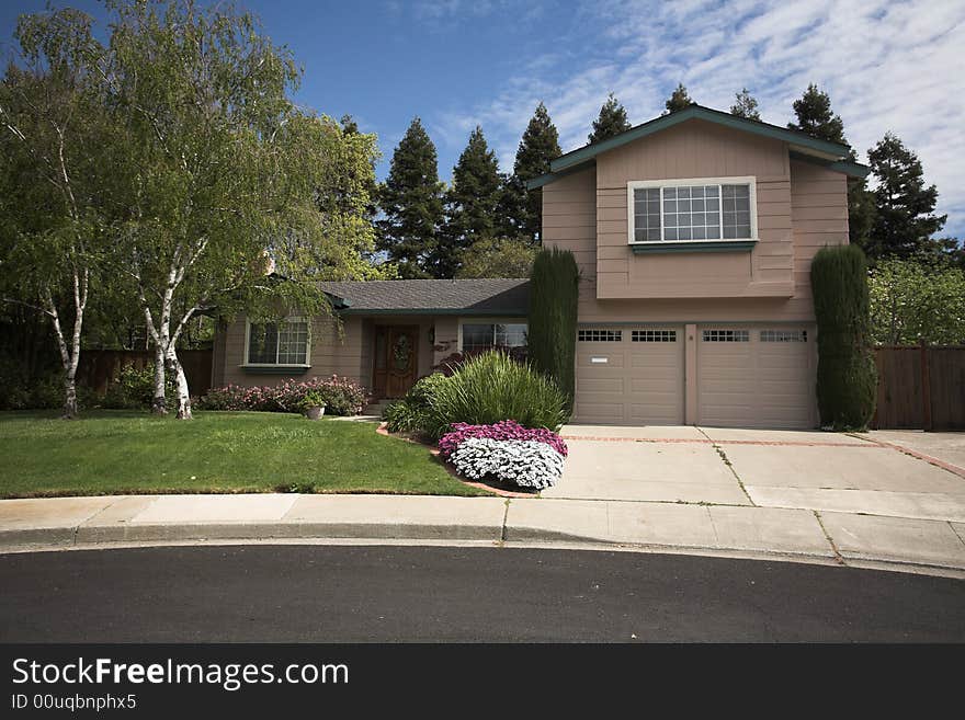 Shot of a Northern California Suburban Home. Shot of a Northern California Suburban Home