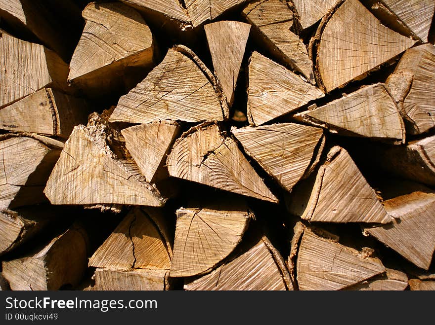 Storage of the firewood for stoking