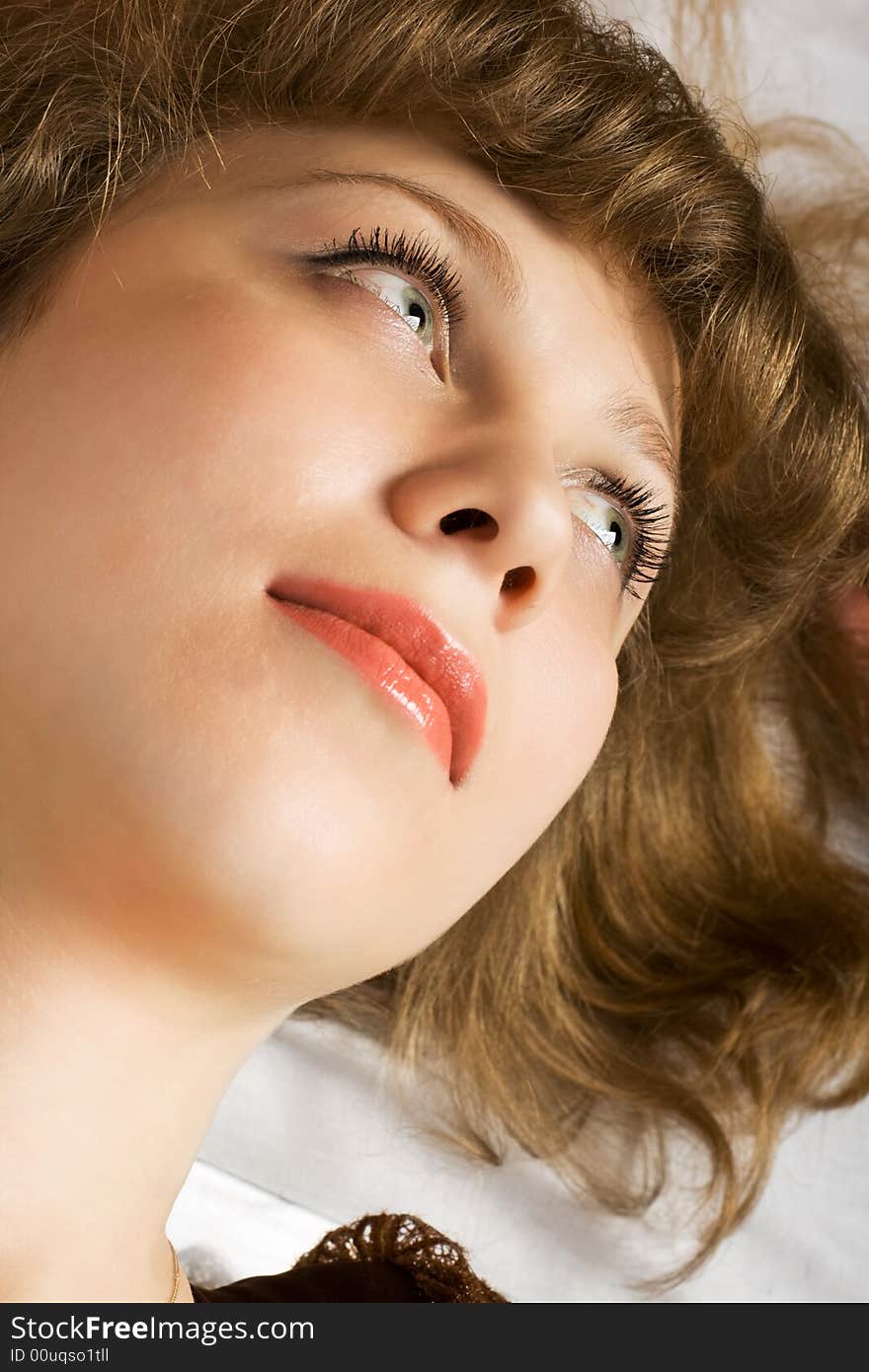 Close-up of woman`s face