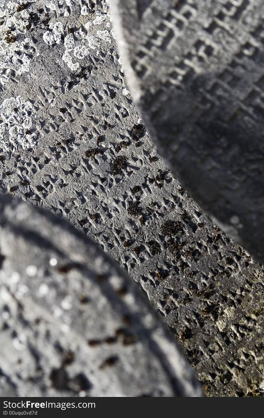 The old jewish tombstone - detail. The old jewish tombstone - detail