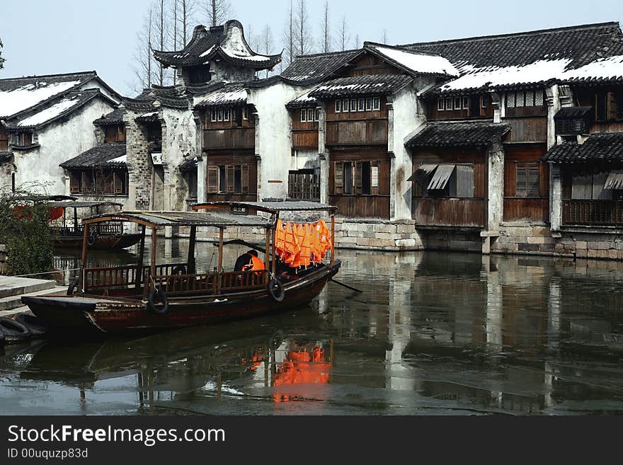 An ancient town on the water