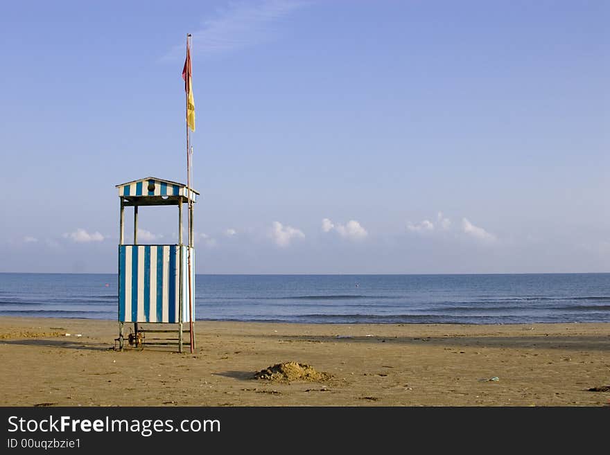 Lifeguard hut