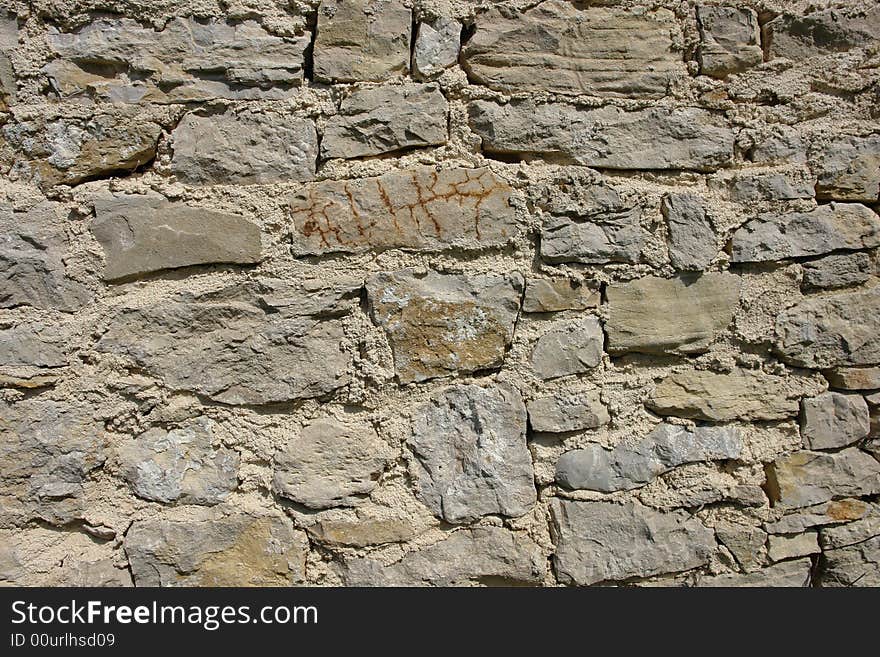 Traditional stone wall in Istria Croatia