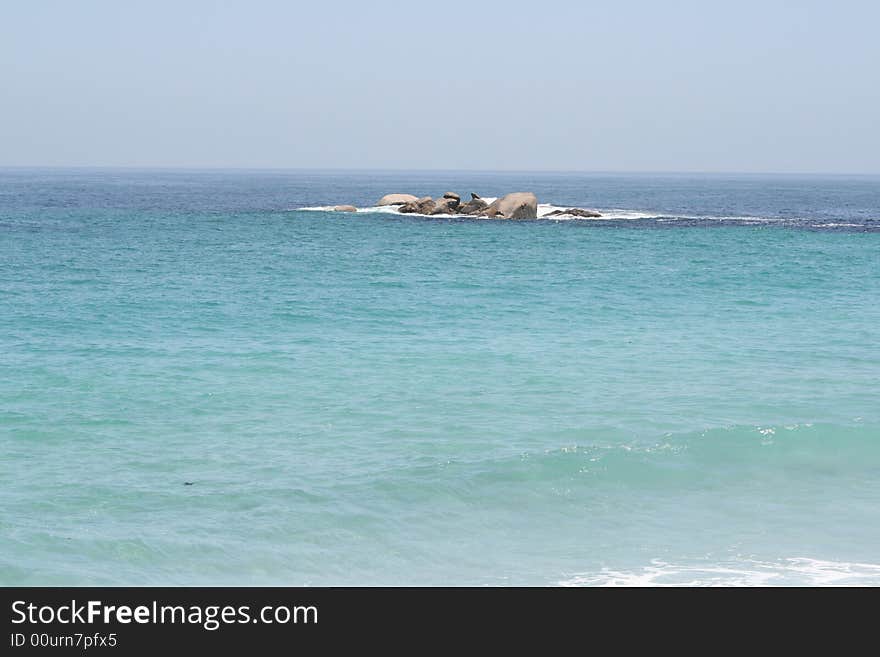 Clifton Beach, South Africa, Cape Town, Granite Island