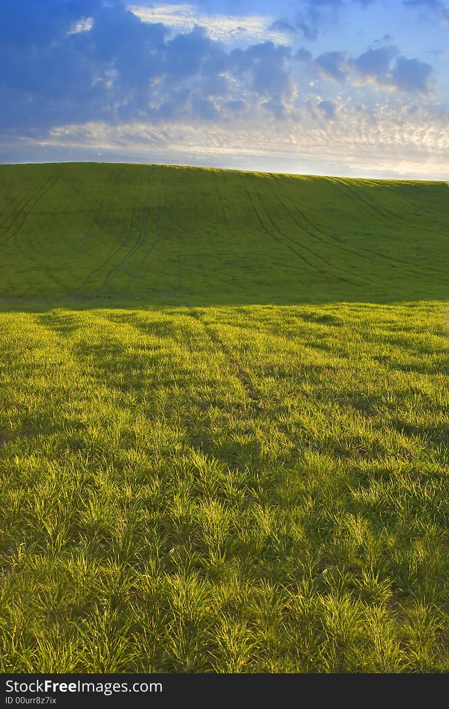 Idyllic vertical landscape in Spain. Idyllic vertical landscape in Spain