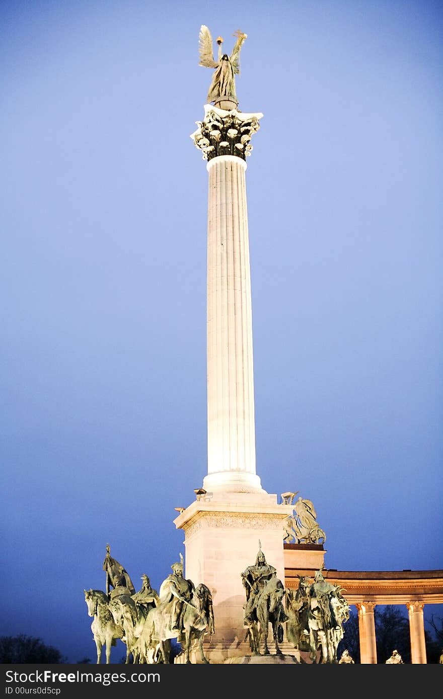 Monument to heroes on the area of heroes