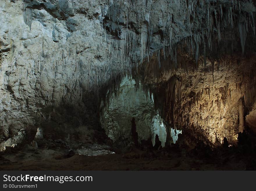 Cave scene along the Big Room Tour - Carlsbad Caverns National Park