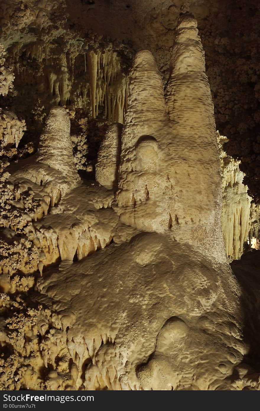 Cave scene along the Big Room Tour - Carlsbad Caverns National Park