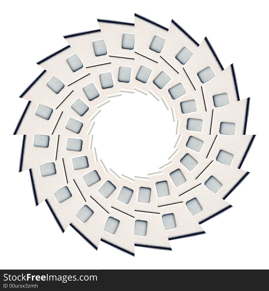 Abstract Figure In The Form Of Disk.