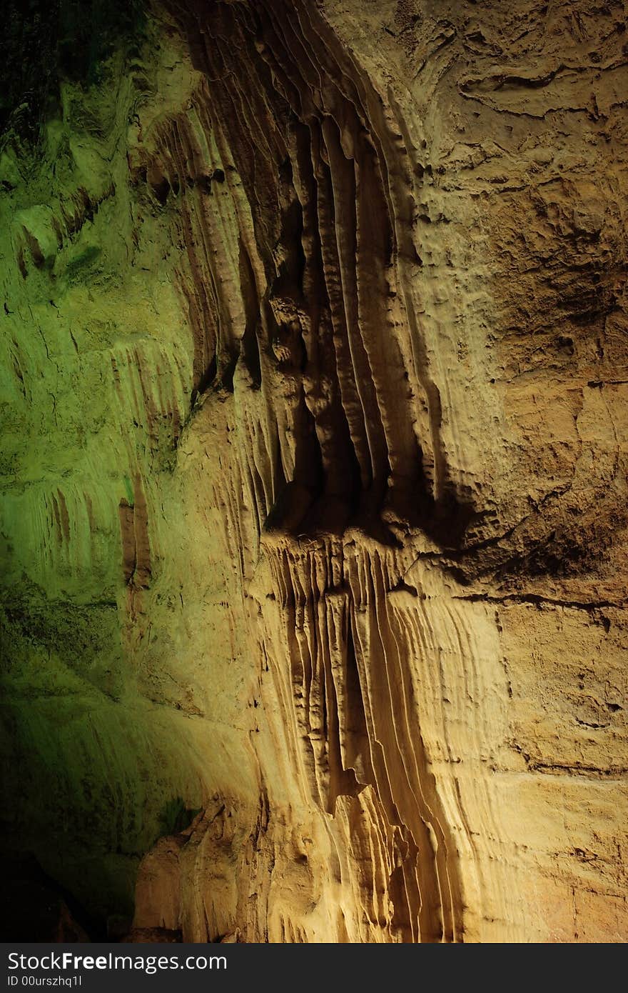 Cave wall along the Natural Entrance Tour - Carlsbad Caverns National Park