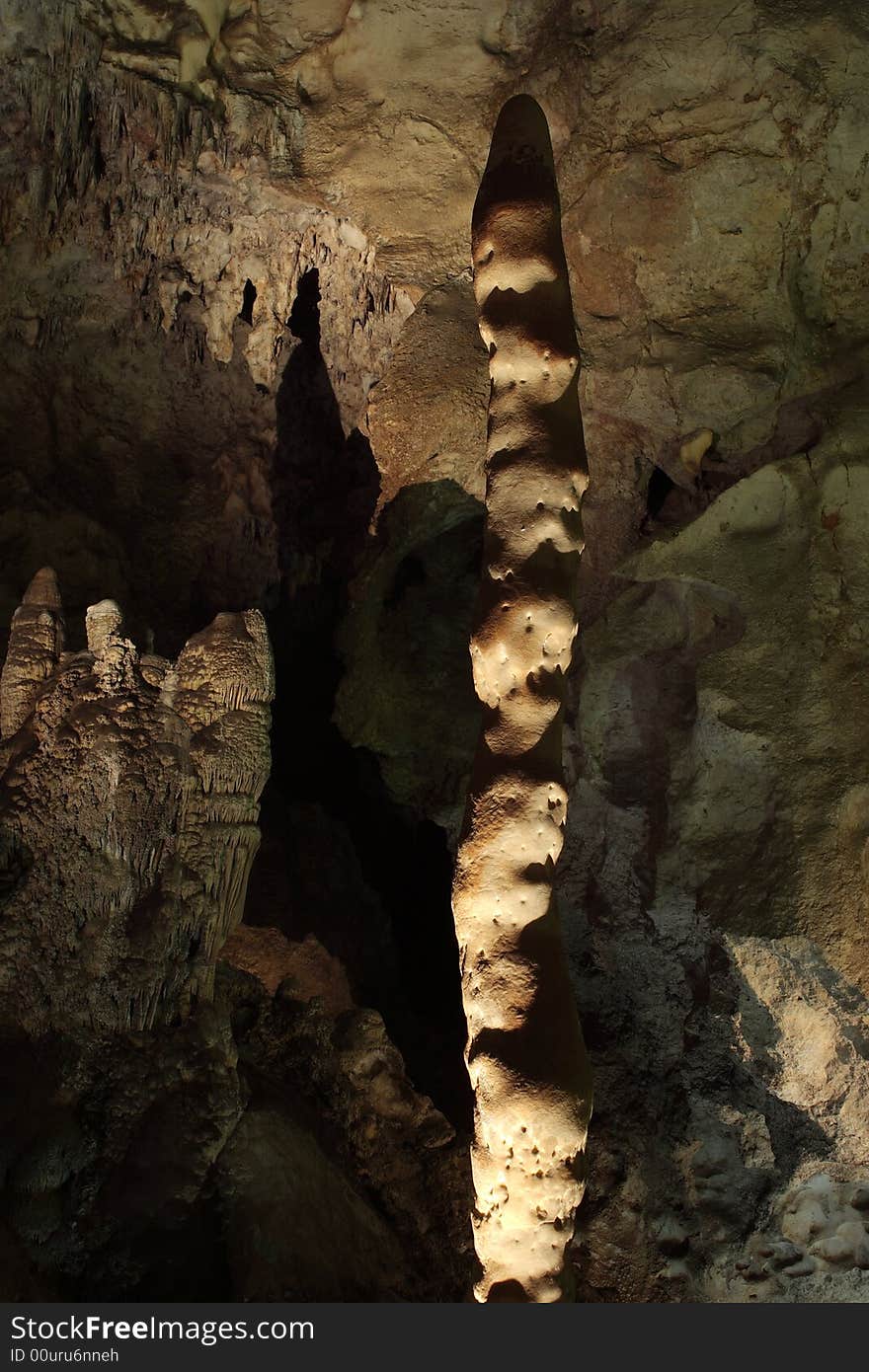 The Witches Finger along the Natural Entrance Tour - Carlsbad Caverns National Park