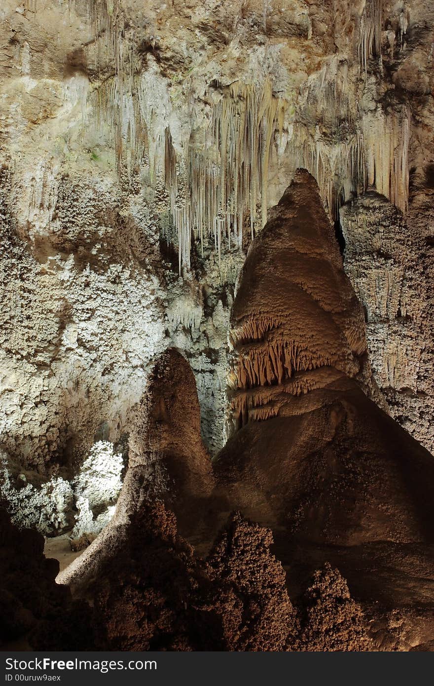 Cave scene along the Big Room Tour - Carlsbad Caverns National Park