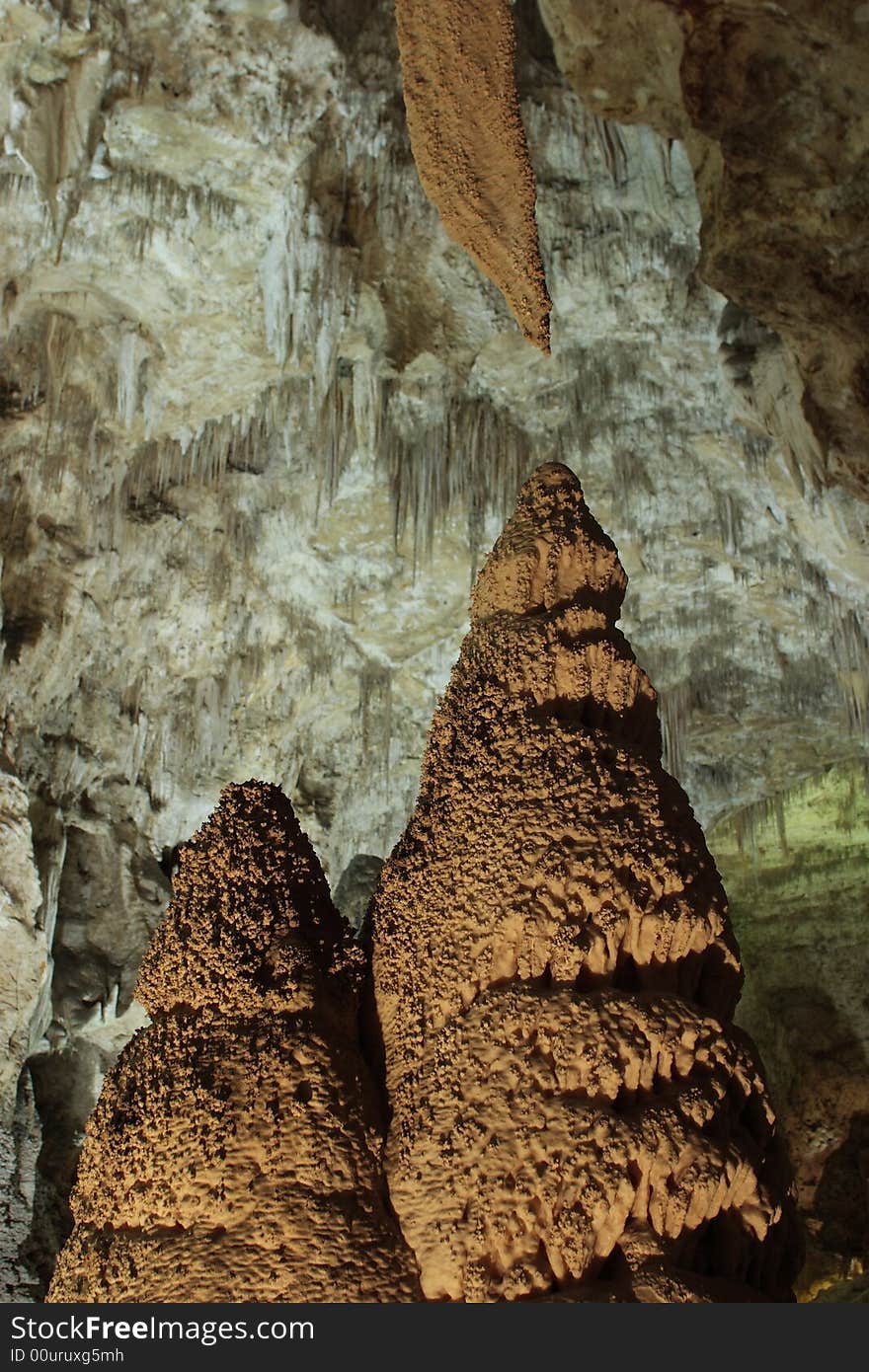 Cave scene along the Big Room Tour - Carlsbad Caverns National Park