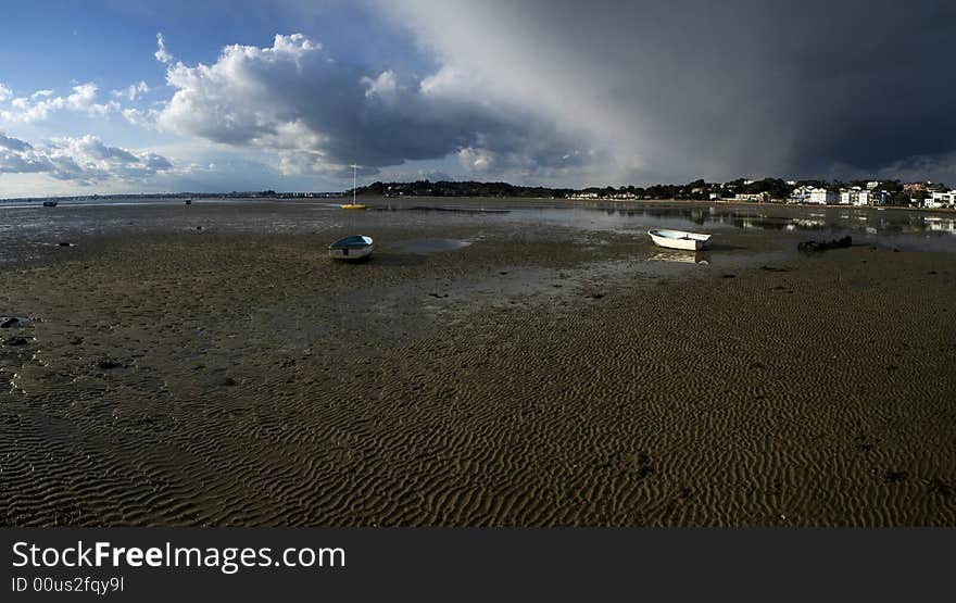 Dramatic sky and outflow in dorset. Dramatic sky and outflow in dorset