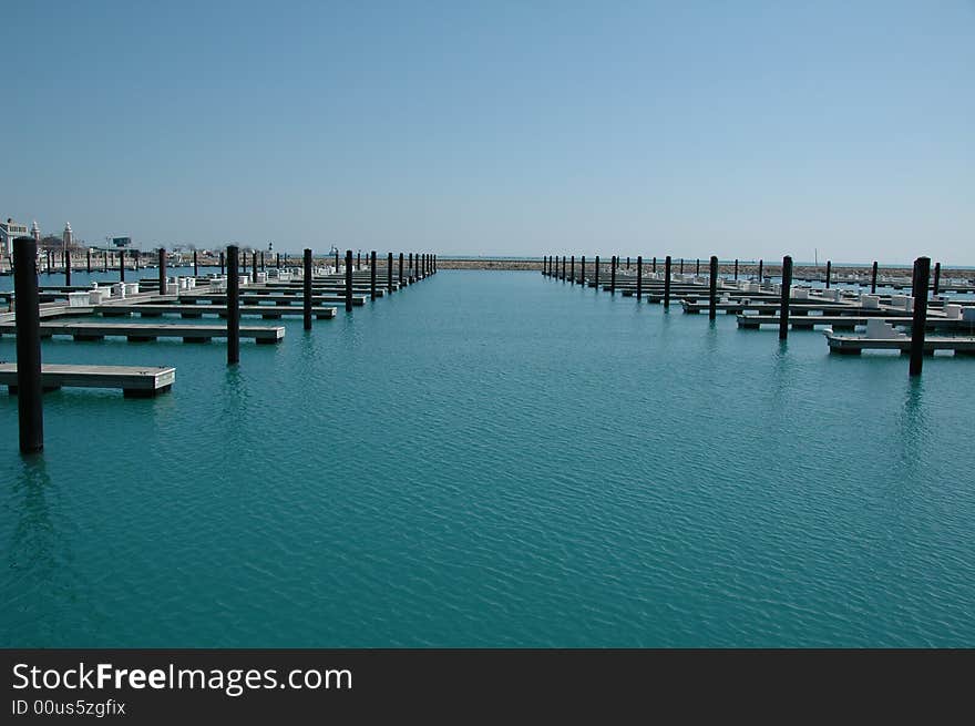 Yacht Jetty at Lake Michigan