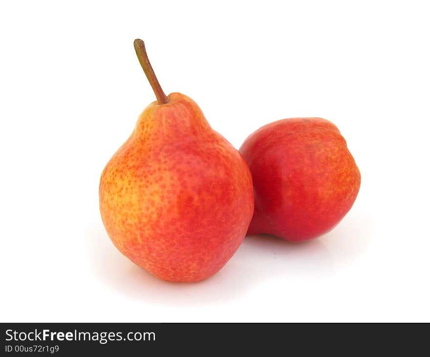 Pears isolated on white background