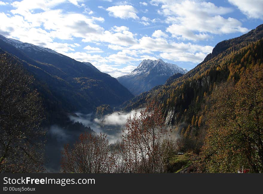 The Alps are a mountain system located in south-central Europe, to the immediate north of the Mediterranean Sea.