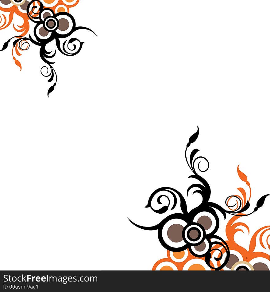 Floral Abstract Background Illustration  image