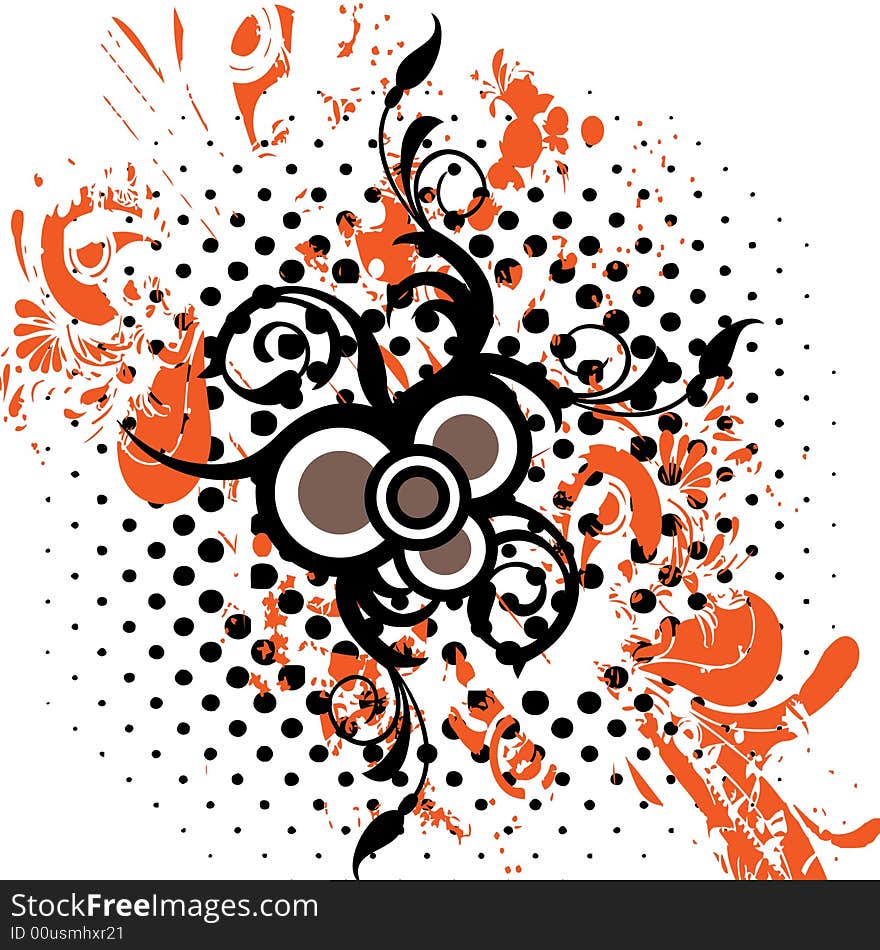 Floral Abstract Background Illustration Vector Image