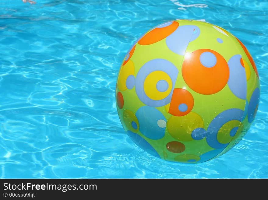 Swimming Ballon  In Pool