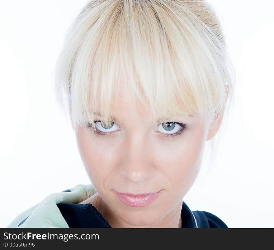 Girl with beautiful grin eyes