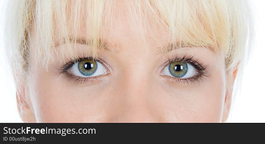 Girl with beautiful grin eyes