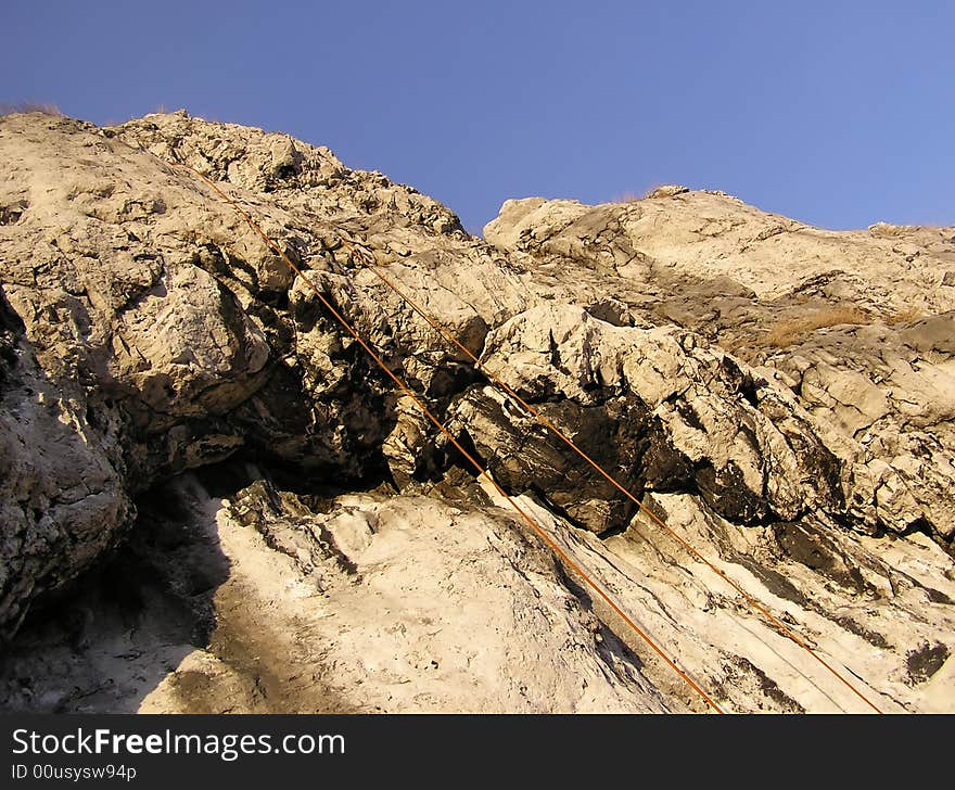 Rock and rope. Training of climbers.