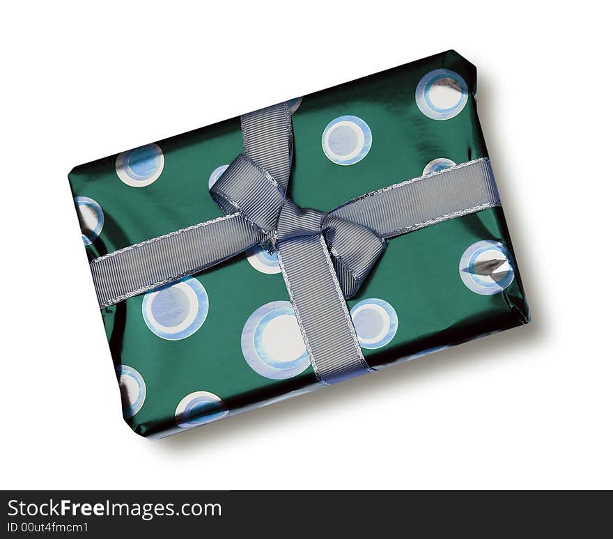 Green coloured gift