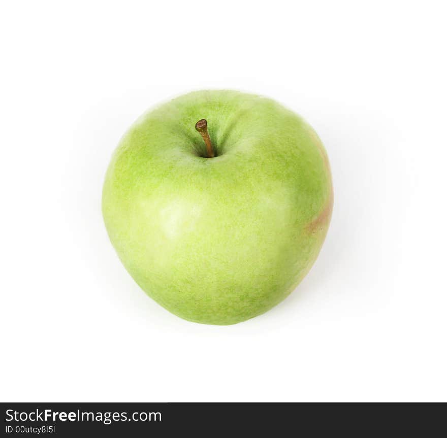 Green apple isolated on white background