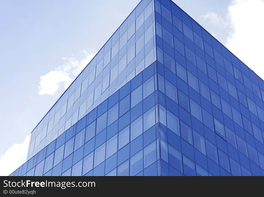 Windows of a building of shopping center. Windows of a building of shopping center