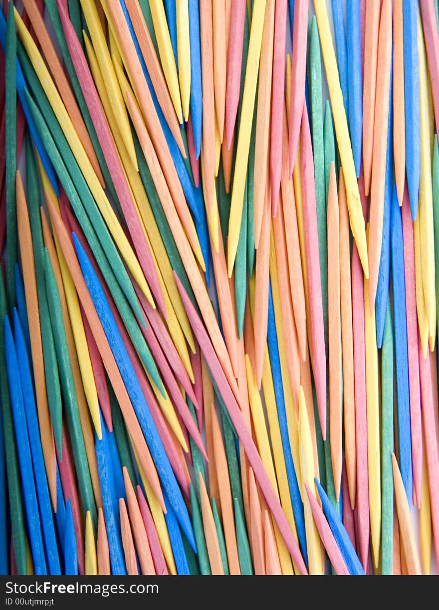 Colored Toothpicks