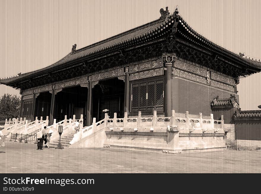 The main gate of the Tiantan,Steps the middle of the emperor is taking place. The main gate of the Tiantan,Steps the middle of the emperor is taking place