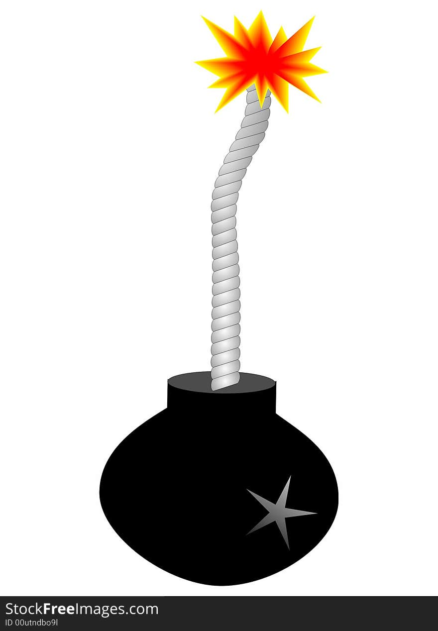 In this illustration is situated a bomb.