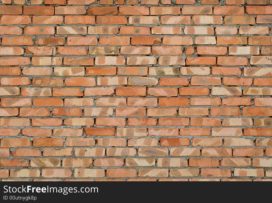 Texture of old brick wall. Some grades of a brick.