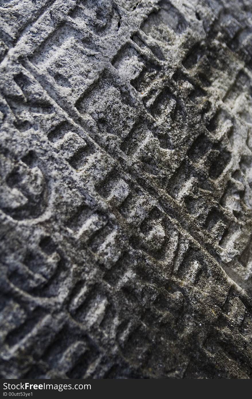 The old jewish tombstone -detail. The old jewish tombstone -detail