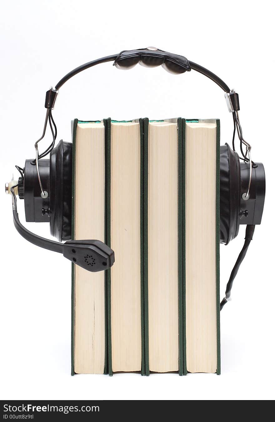 Headphones and books