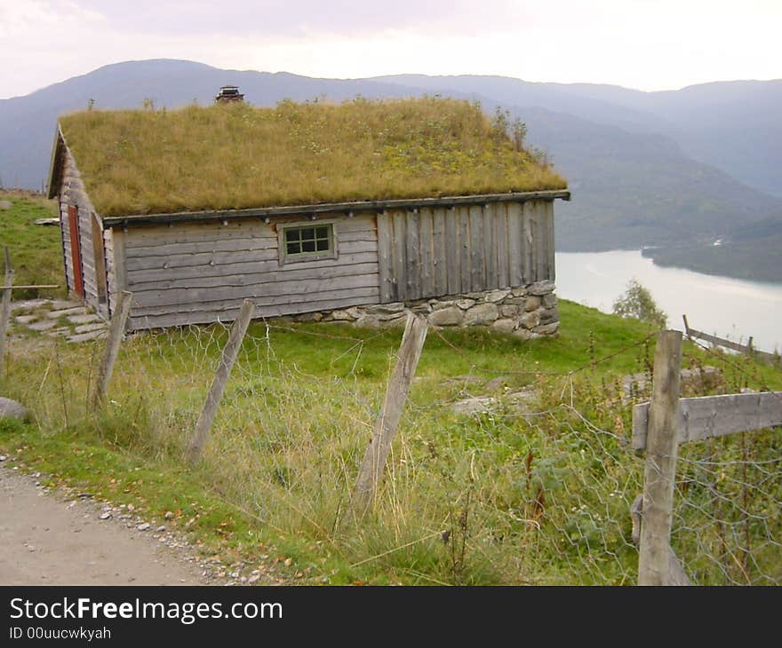 House with grass roof