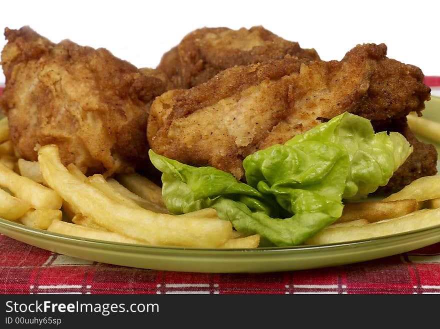 Delicious chicken wings and dressing. Delicious chicken wings and dressing