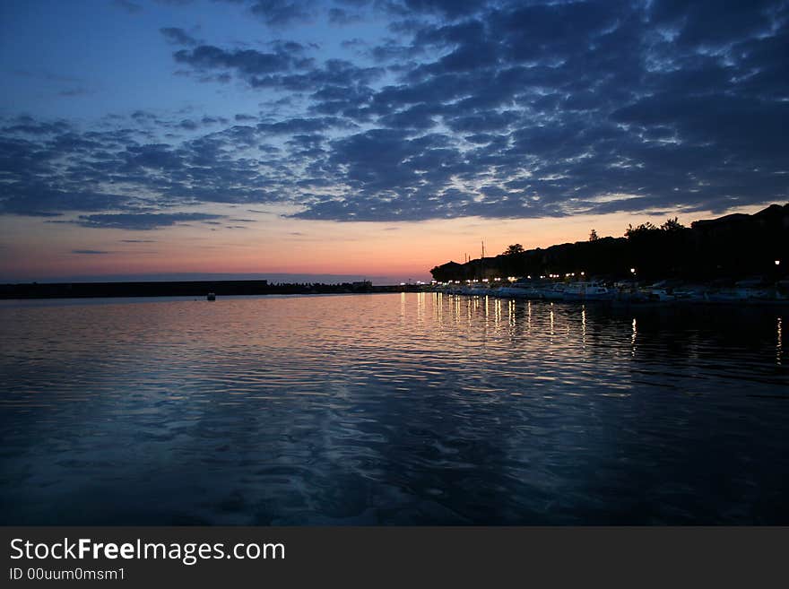 Black sea-Bulgaria-2008 It starts the new day.Sozopol. Black sea-Bulgaria-2008 It starts the new day.Sozopol.