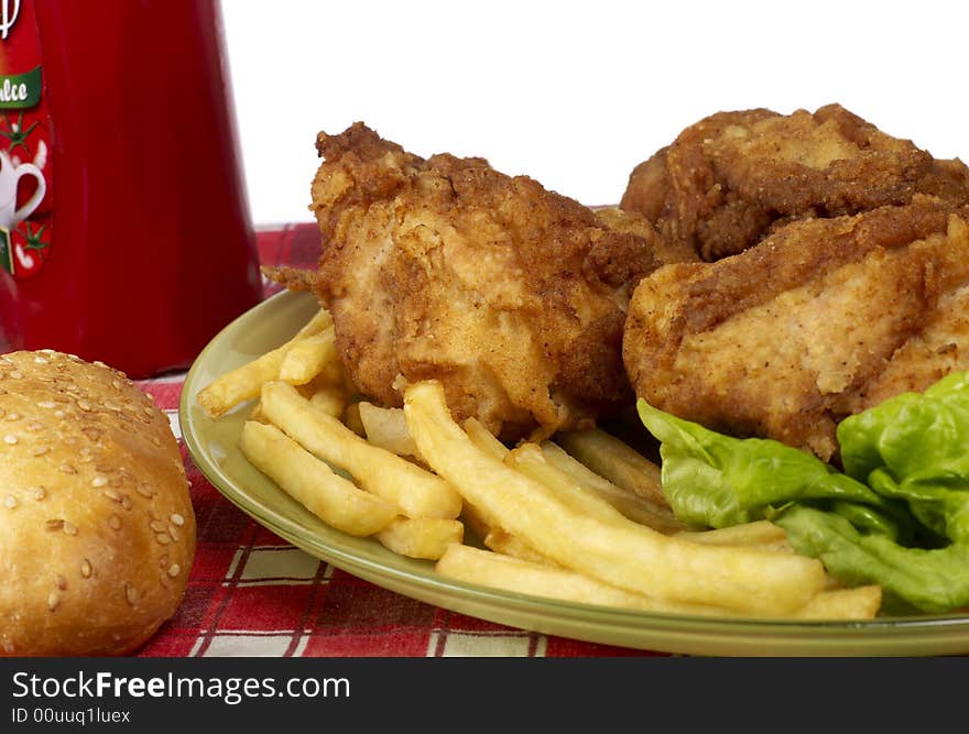 Delicious chicken wings and dressing. Delicious chicken wings and dressing