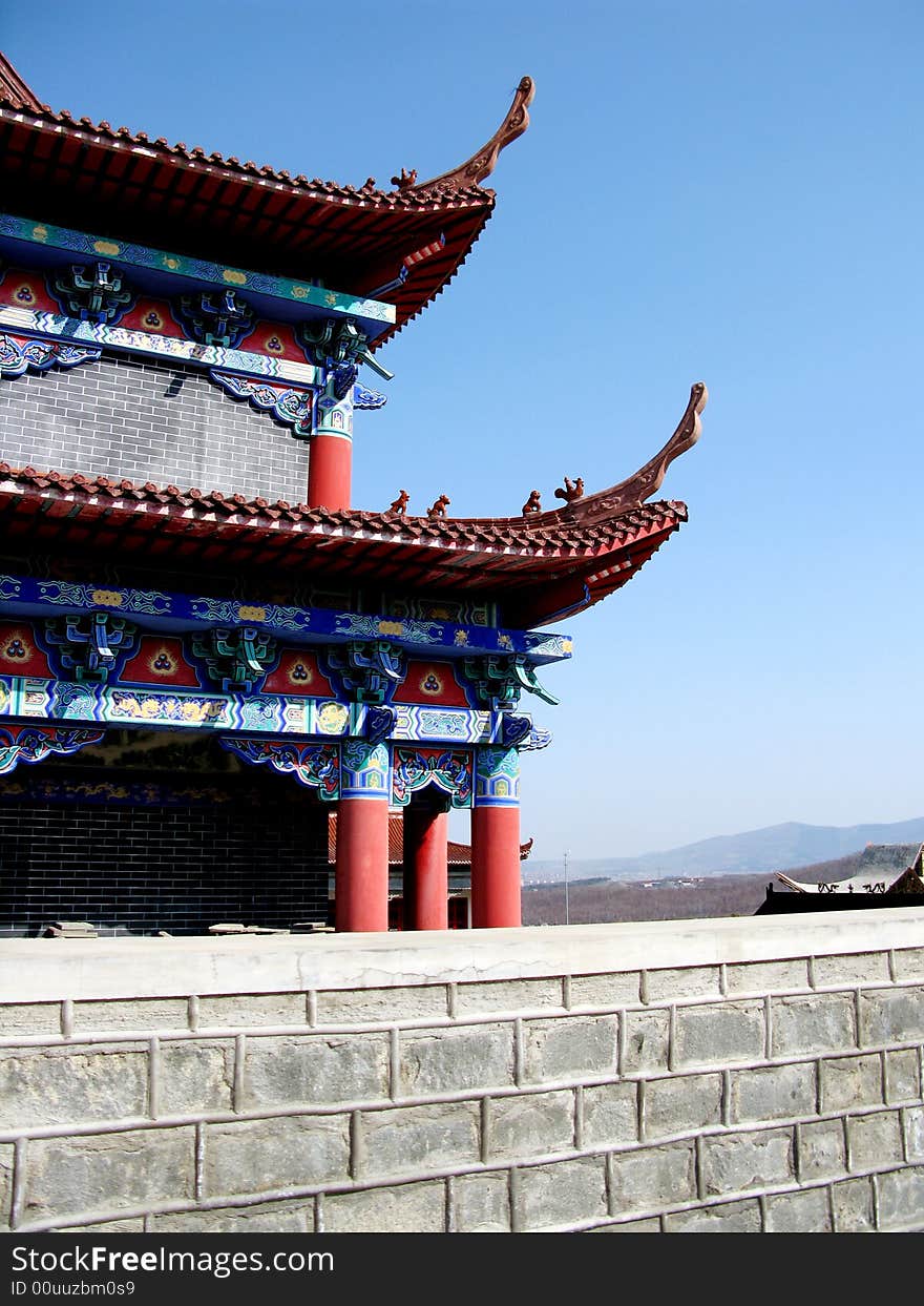 The main hall of the China Buddhist temple, a Buddhist worship is the main location. The main hall of the China Buddhist temple, a Buddhist worship is the main location.