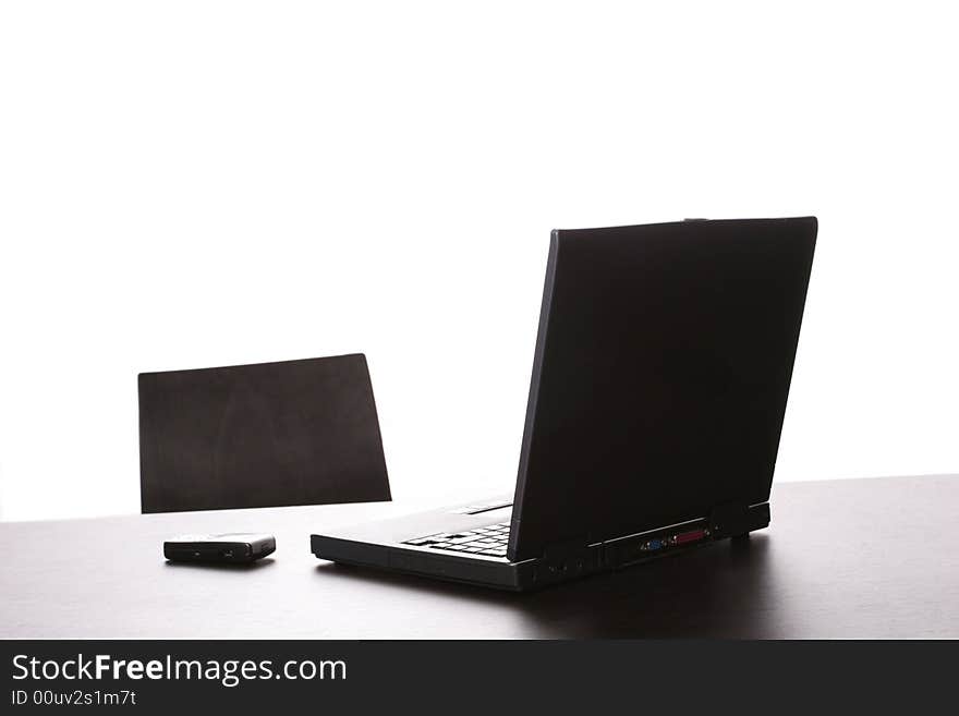 A personal computer isolated on white background