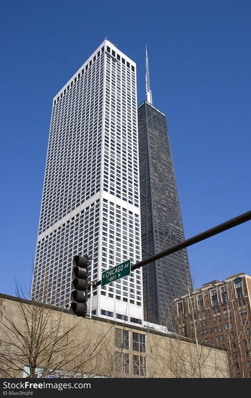 Chicago Avenue in Chicago, Il.