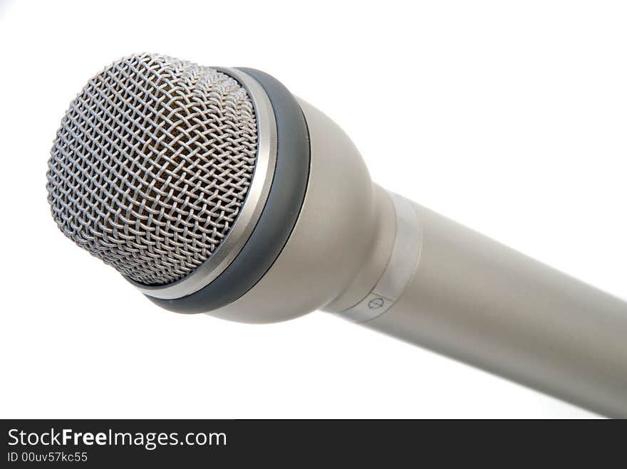 Silver microphone