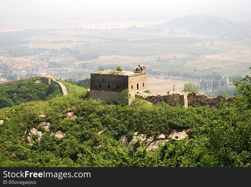 The Great Wall of China in Huairou district,Beijing