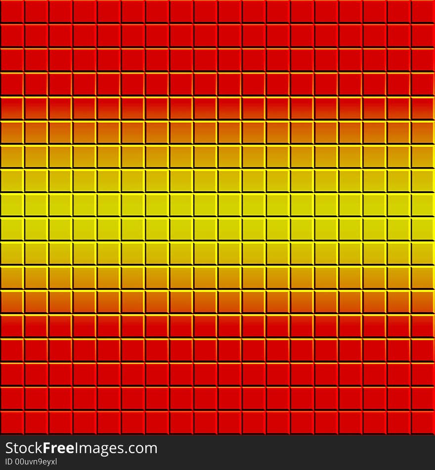 Bright background abstract design of orange and yellow tones mosaic of tiles. Bright background abstract design of orange and yellow tones mosaic of tiles.