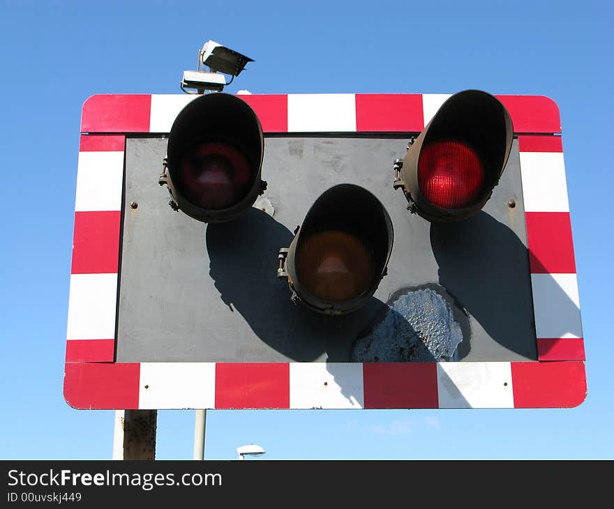 Red lights warning to drive safely to you