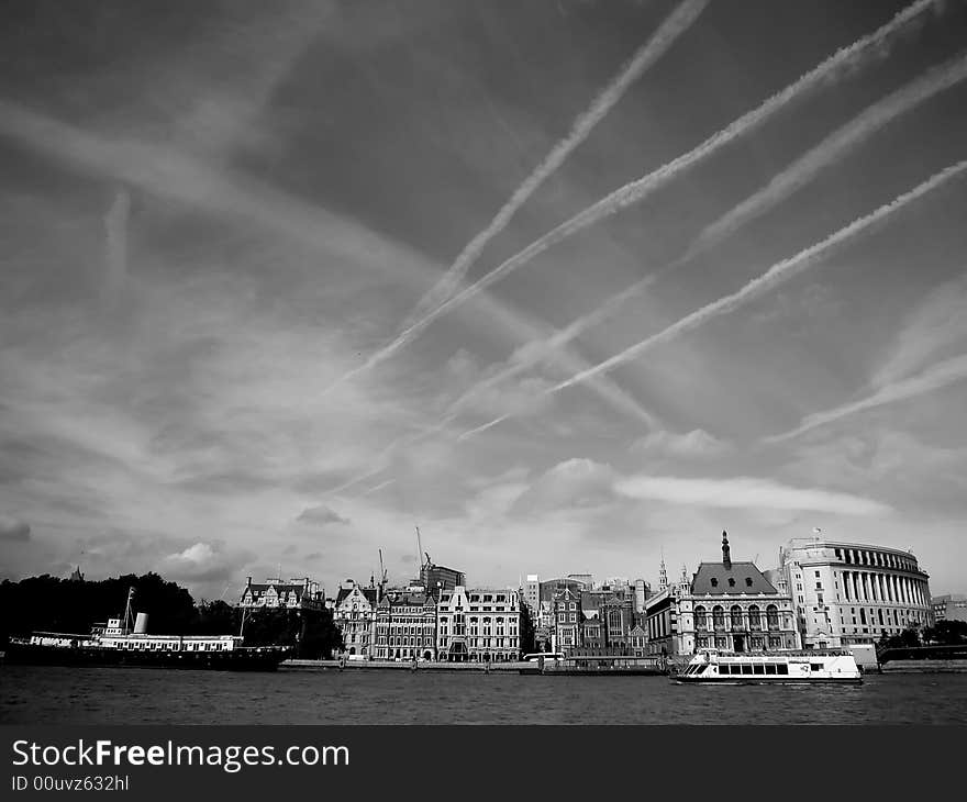 View of London and Thames